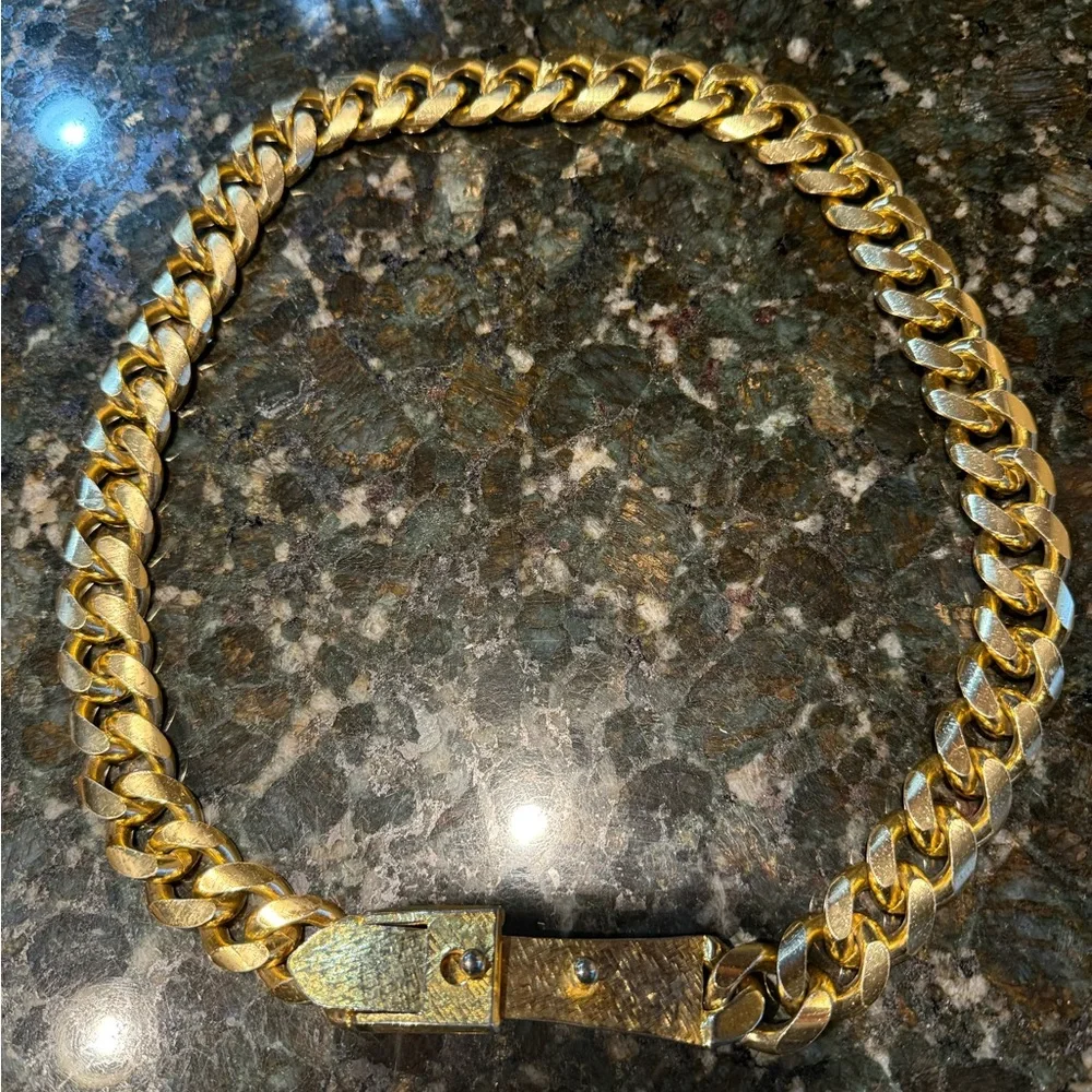 Vintage‎ Pauline Rader Gold Tone Chain Link Belt 34”